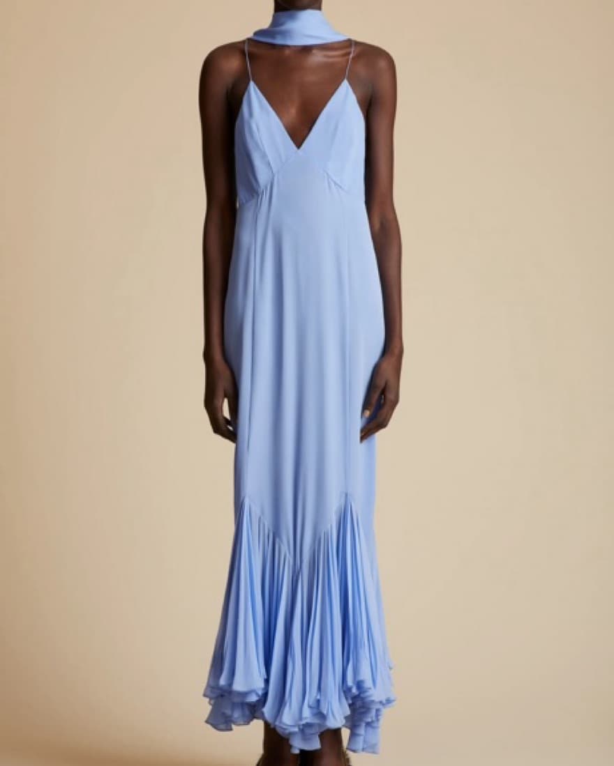 Khaite Candita Cornflower Dress  - Image 4