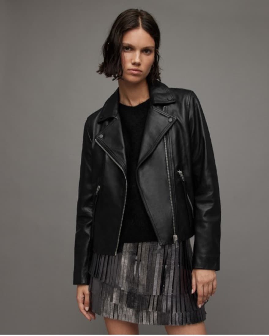 Allsaints Dalby Leather Biker Jacket - Image 1