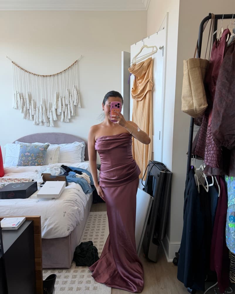 birthday wrap dress Baltic Born Womens Katelyn Velvet Maxi | Blue Please note Simple Long Organza Sleeve women’s black bodycon dress UAE Color:bronze orange