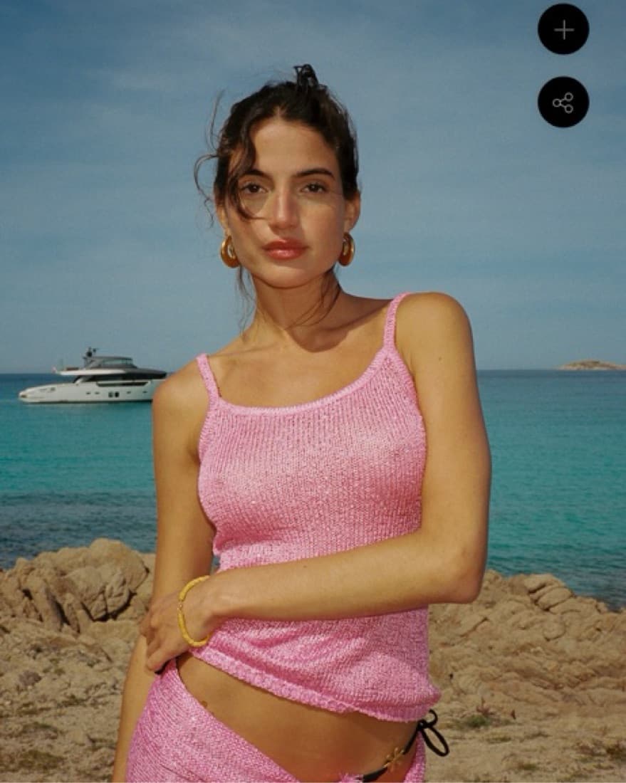 Asta Resorts Pink Sequin Cami - Image 2