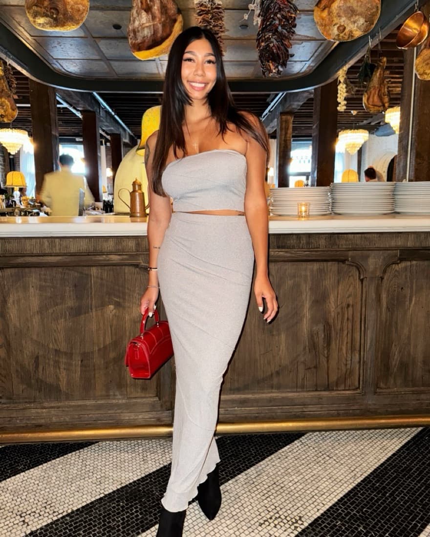 Grey Maxi Skirt Set  - Image 2