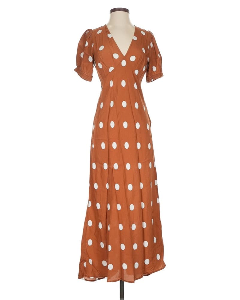 Chic Polka Dot Midi Dress - Image 2