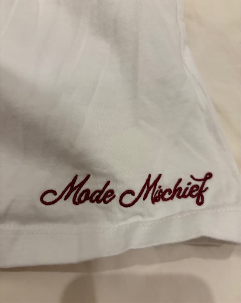 Mode Mischief One-Shoulder White Top - Image 5