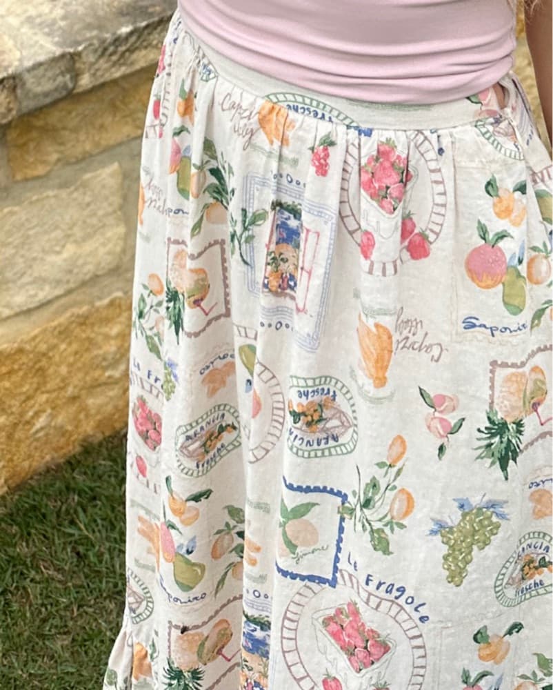 Italian Summer Maxi Skirt - Image 3