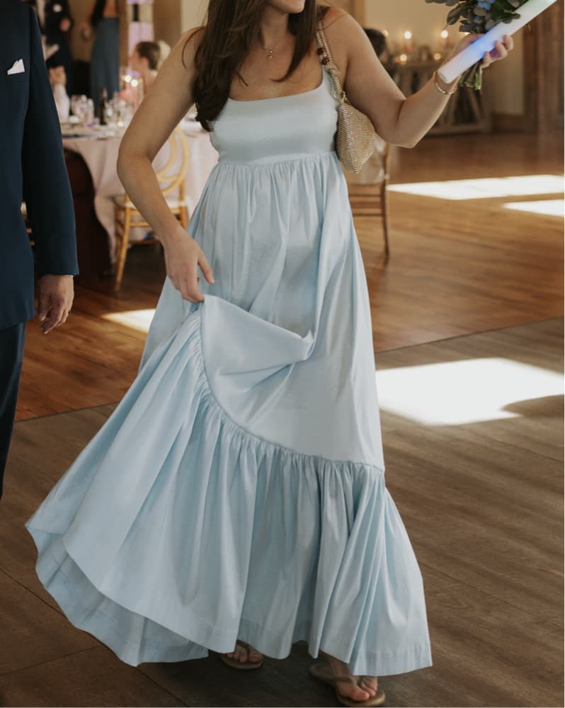 Blue formal maxi Dress - Image 1