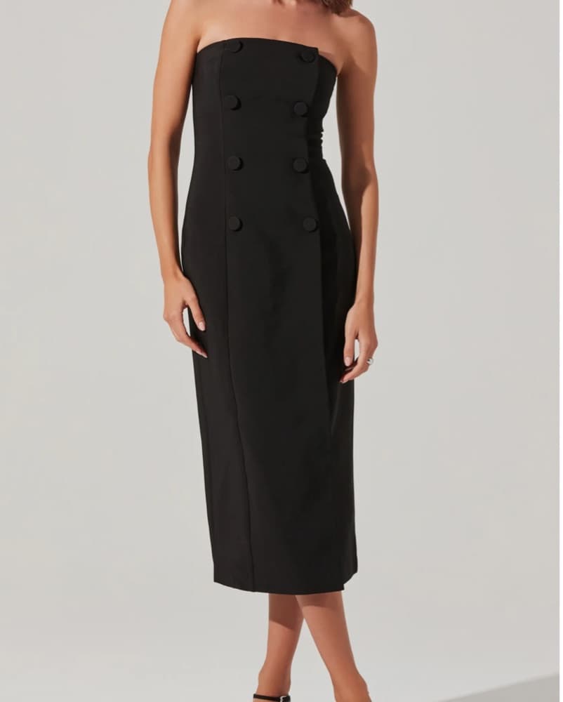 ASTR The Label Strapless Tuxedo Dress - Image 1