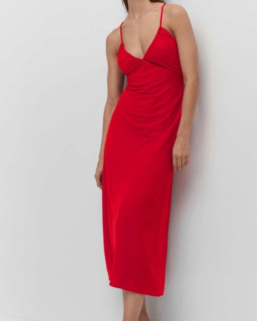 Flowy Red Dress  - Image 3