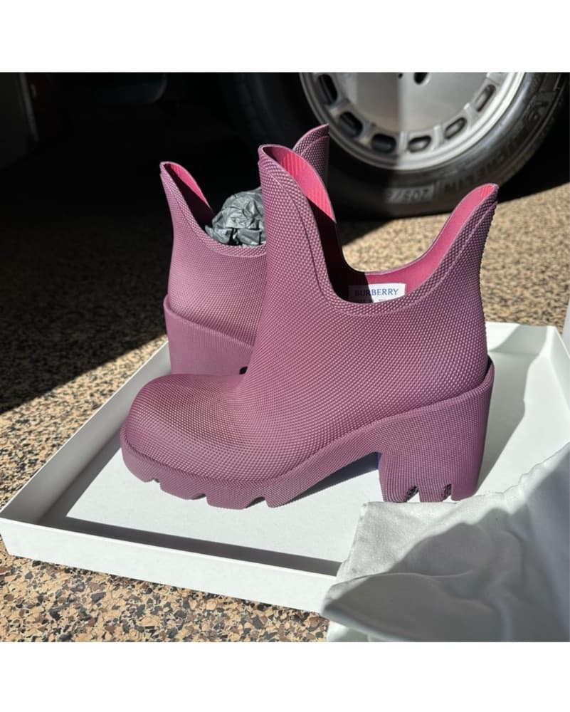 Burberry Lug Sole Ankle Boots - Image 3