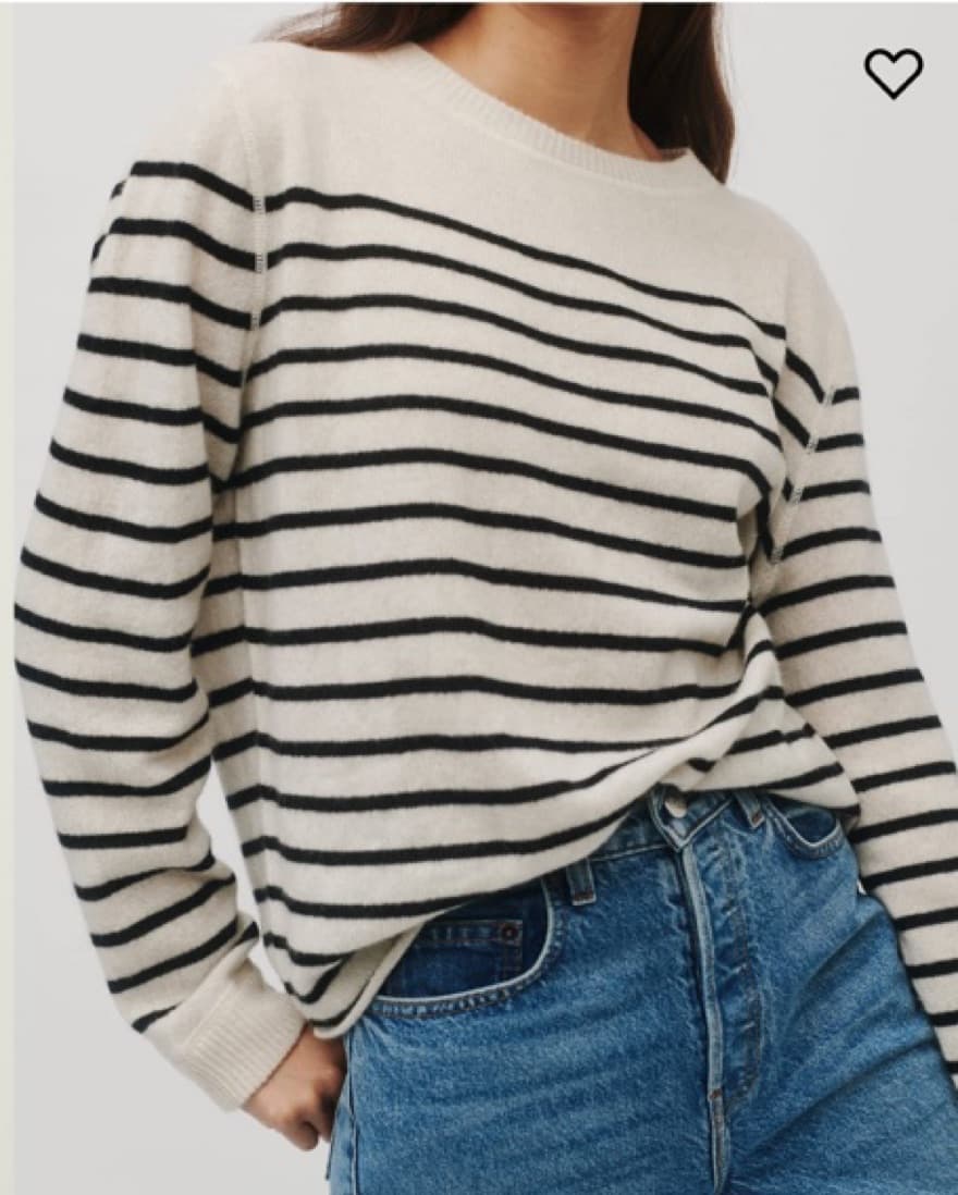 Reformation Cashmere Striped Sweater - Image 4