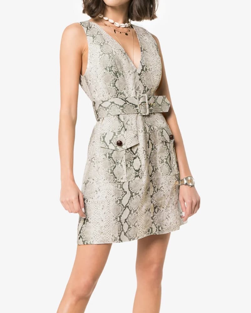Zimmerman Linen Dress Belted | 2 - Image 1
