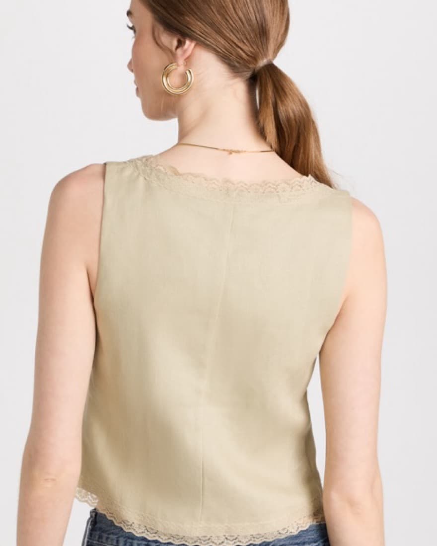 Reformation Rosalie Linen Top - Image 2