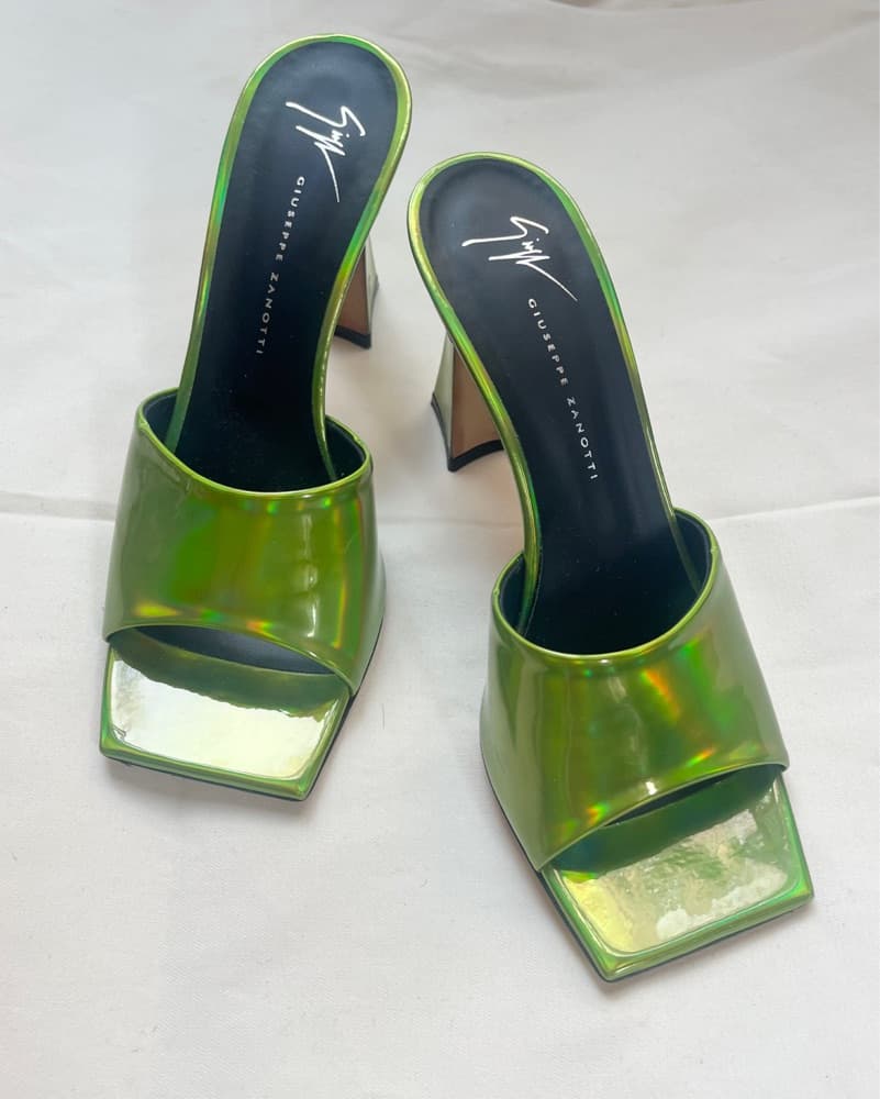 Giuseppe Zanotti Green Statement Heel  - Image 2