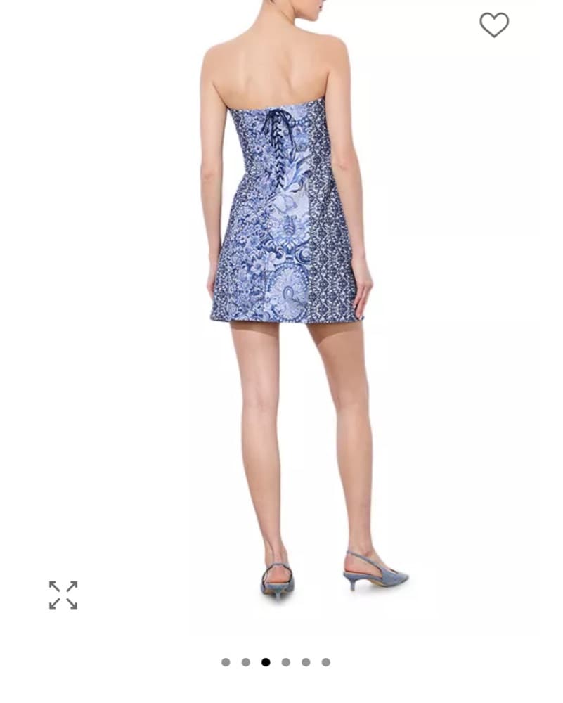 Alice + Olivia Violet Strapless Dress  - Image 4