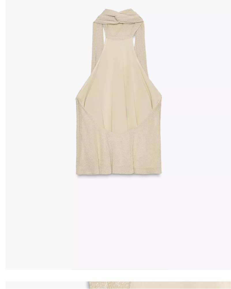 Metallic Halter Top  - Image 4