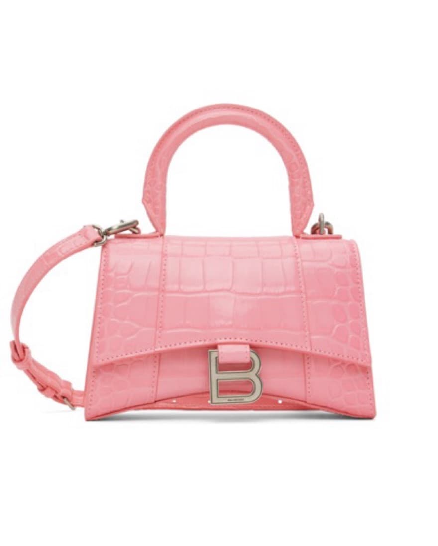 Balenciaga Hourglass XS crocodile bag - Image 1