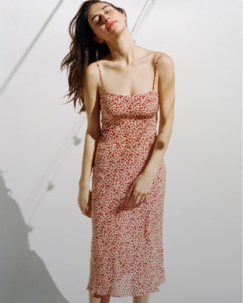 Realisation Par Red Floal Midi Dress - Image 1