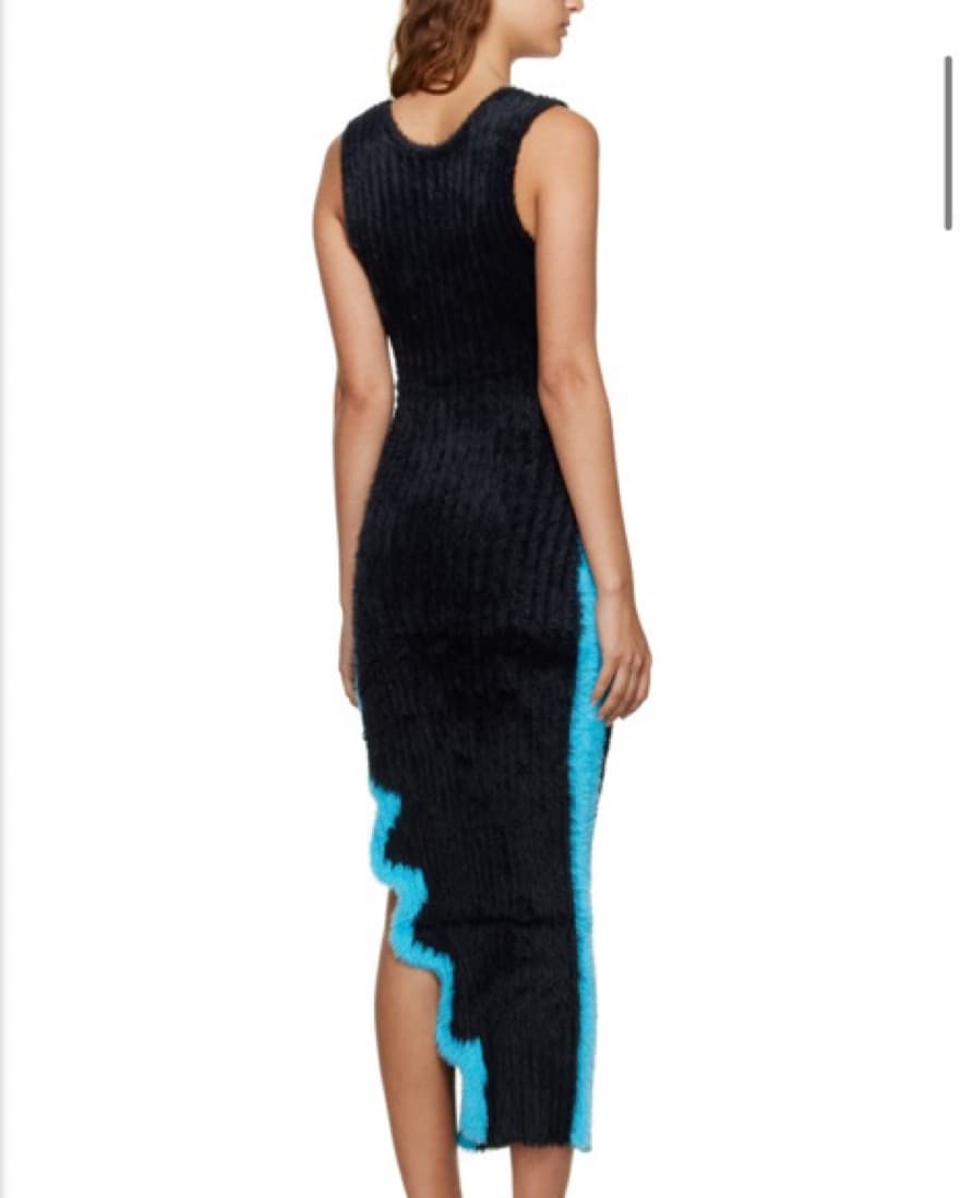 PH5 Black Saturn Faux-Fur Maxi Dress - Image 4