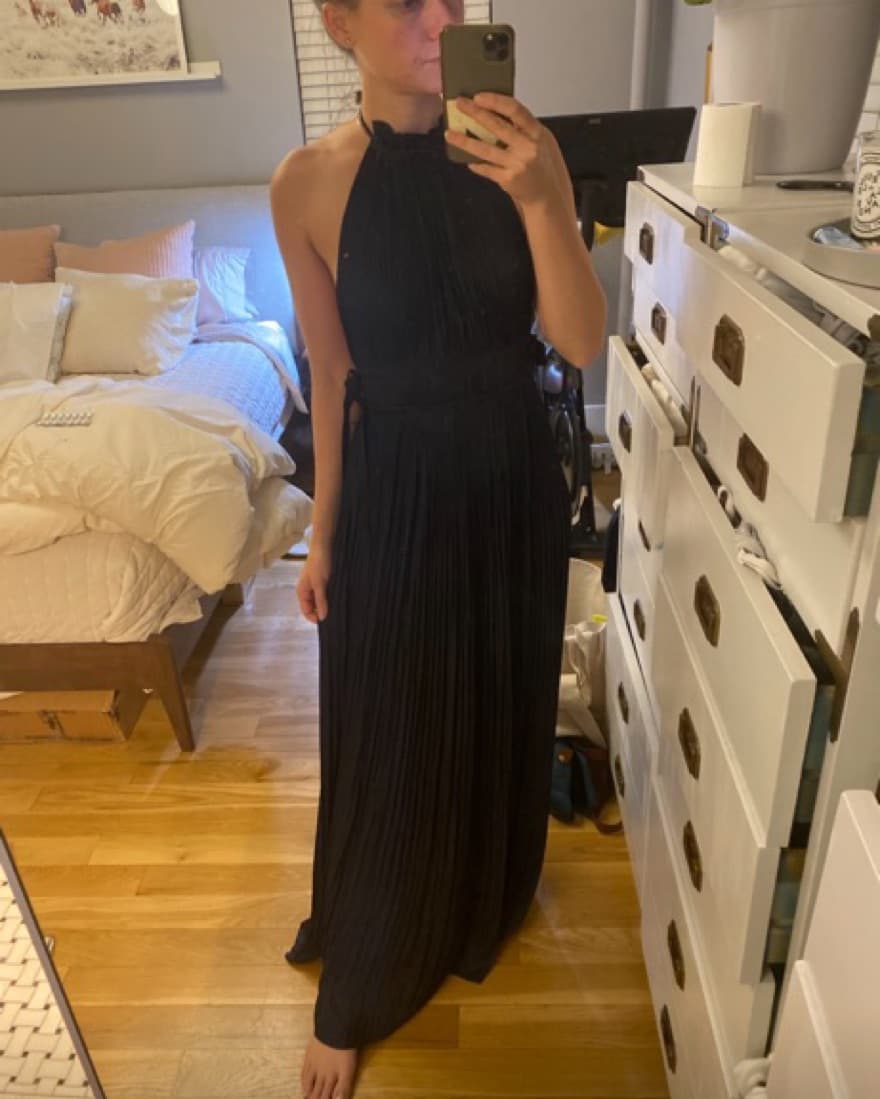 Ulla Johnson Augustine Silk Maxi Navy - Image 4