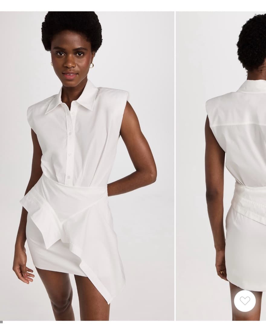  SIMKHAI Catalina Cotton Poplin Dress - Image 1