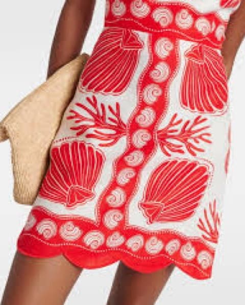 Farm Rio Ainika Shell linen minidress - Image 3