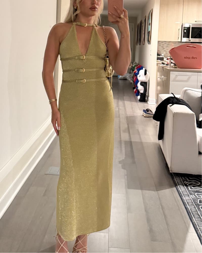 Cult Gaia Gold Dress  - Image 1