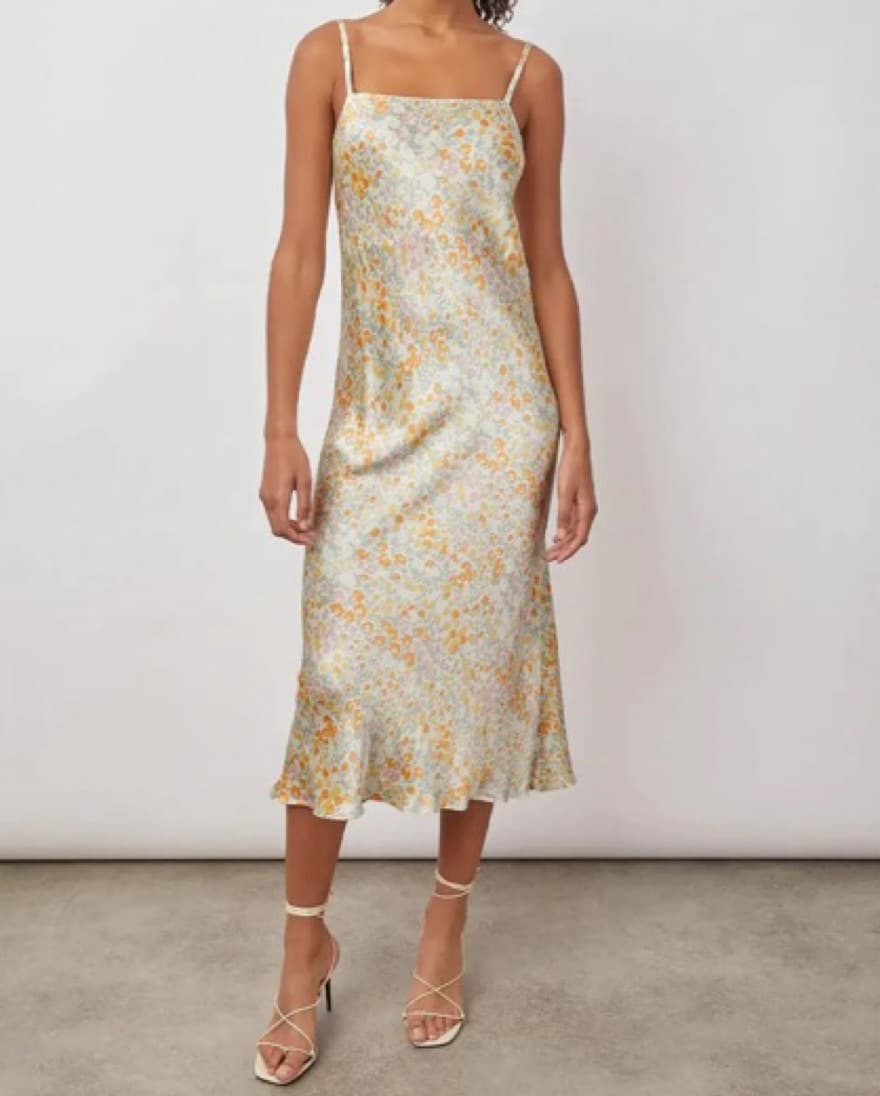 Rails Silky Floral Slip Dress - Image 1