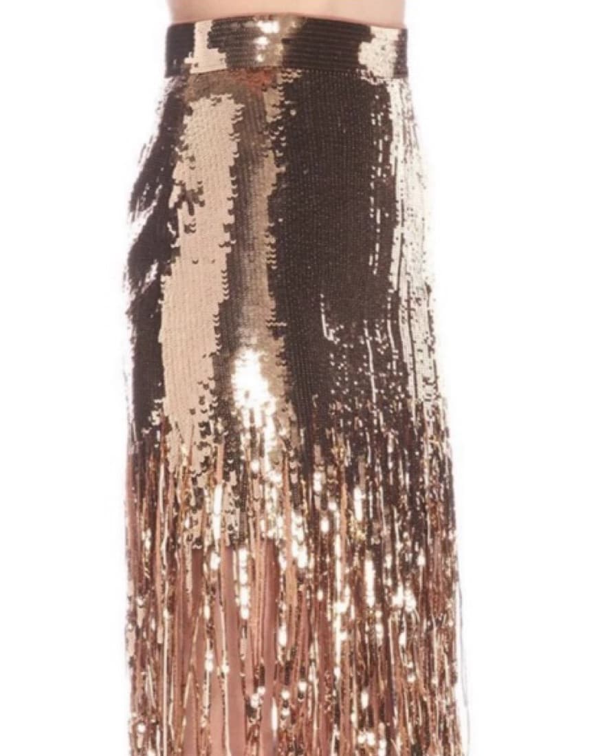 MSGM Sequin Fringed Skirt  - Image 2