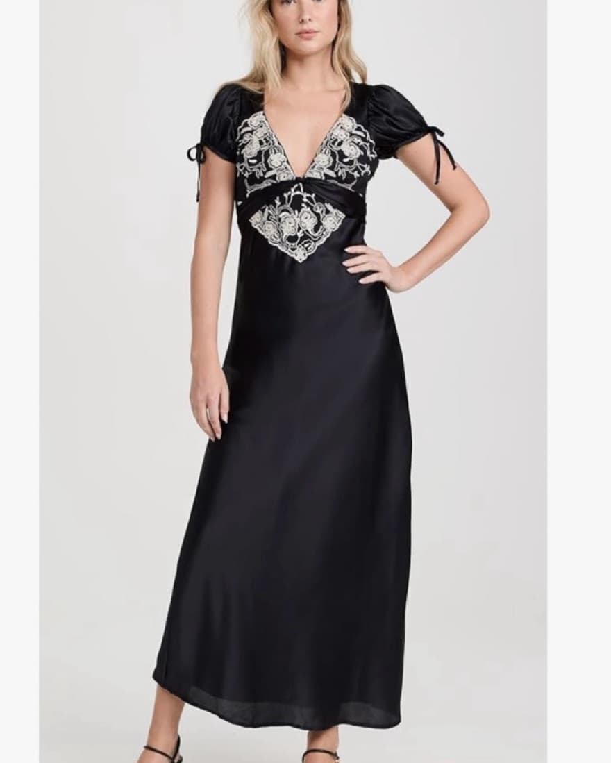 Free People Black Cooper Dress - Image 3