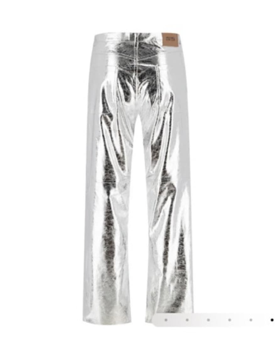 Silver Metallic Pants - Image 1