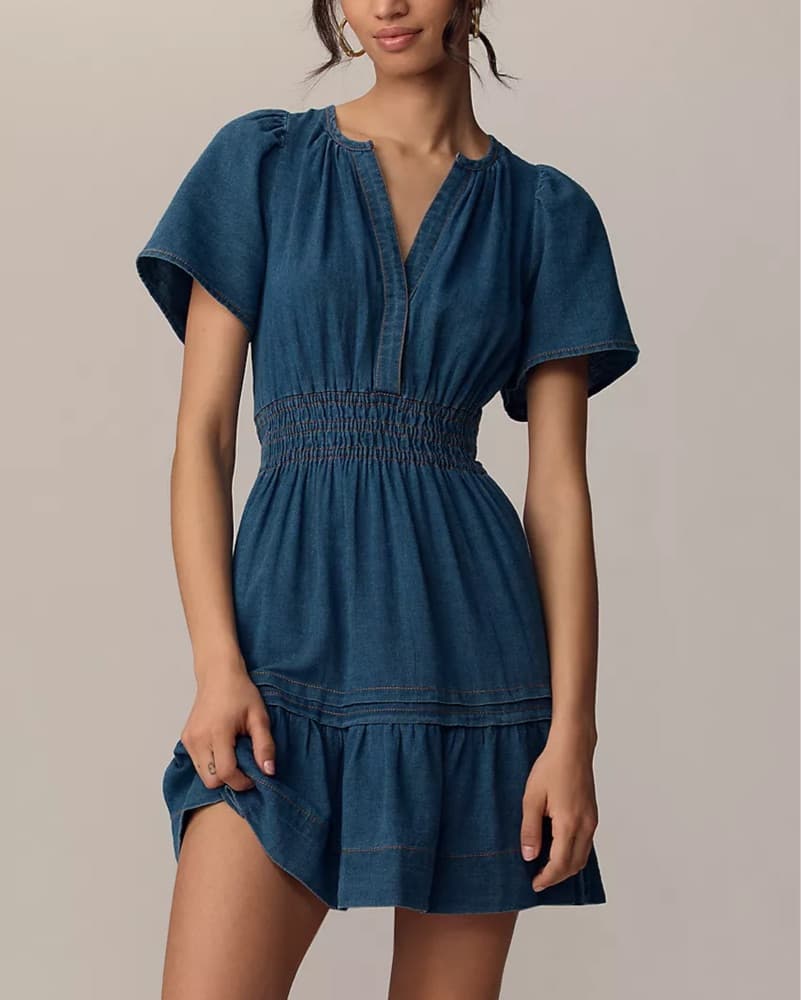 Anthropologie Somerset Mini Dress: Denim - Image 1