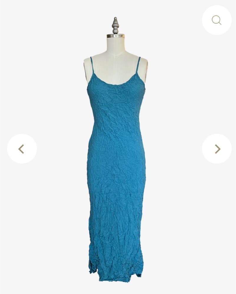 Teal Textured Dress - Image 1