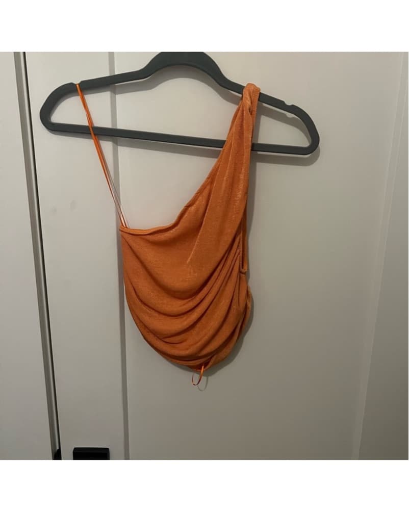 Lioness Orange One Shoulder Top - Image 5
