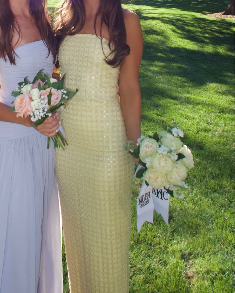 ROTATE Embellished Strapless Gown - Image 4