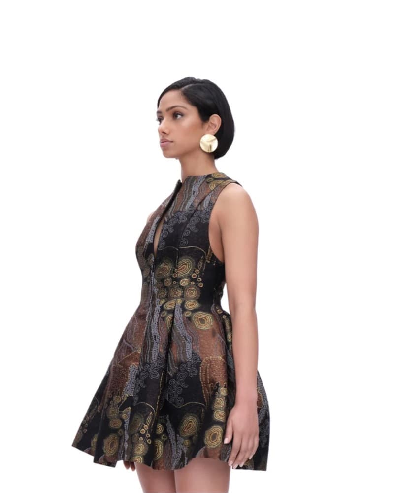 High Neck Mini Dress - Image 4