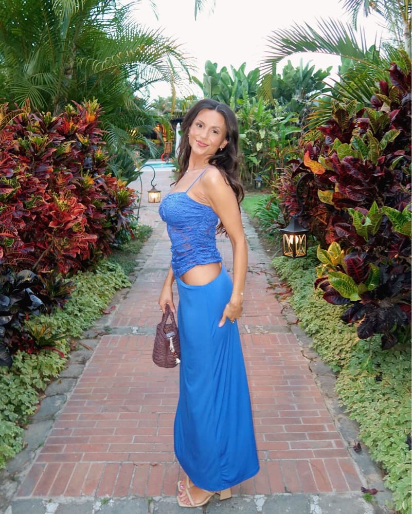Royal Blue Lace Dress - Image 2