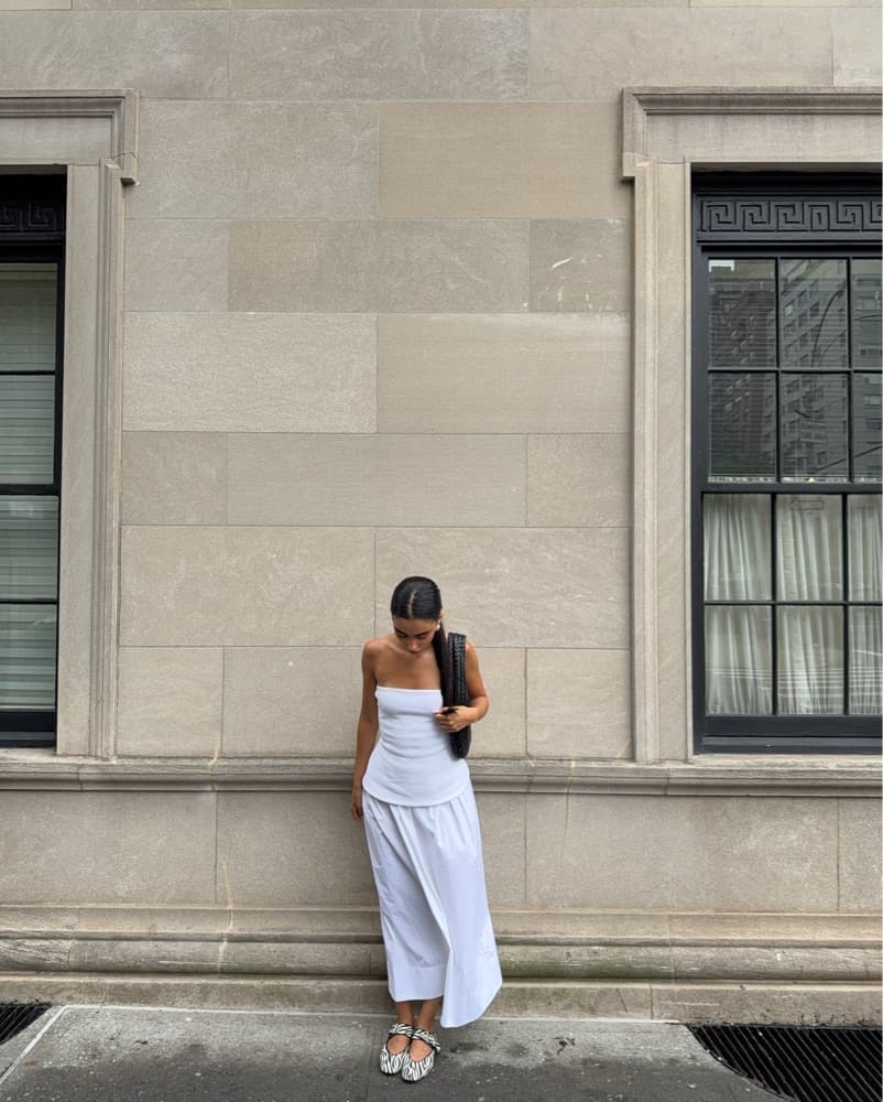 White Skirt with - Image 3