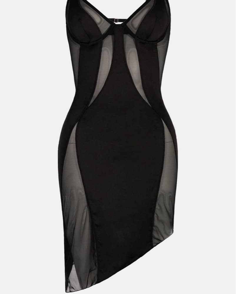 OW Collection Swirl Mini Dress - Image 4