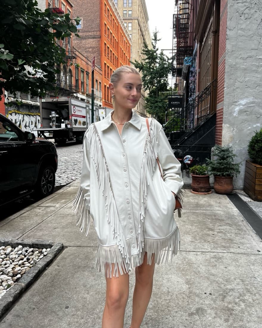 Lamarque Bone Leather Jacket / Dress  - Image 2