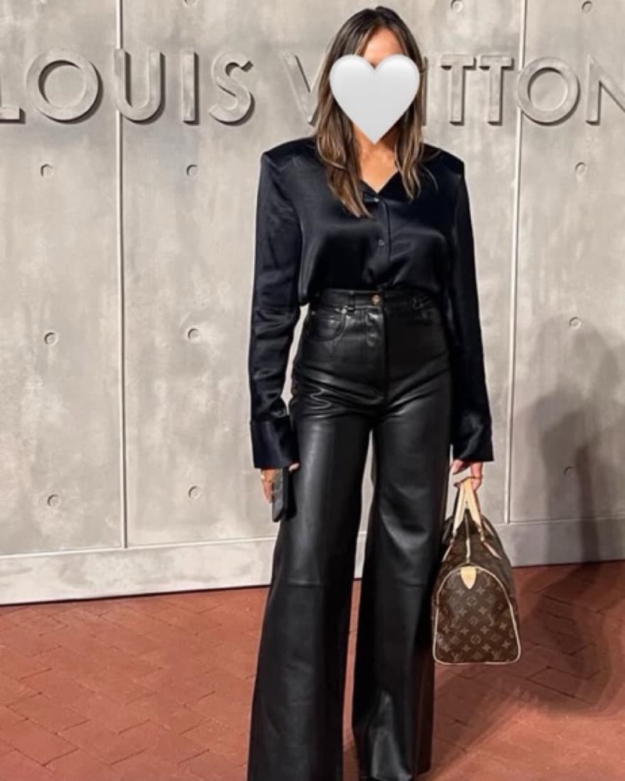 Leather Pants (Louis vuitton Lambskin)  - Image 1