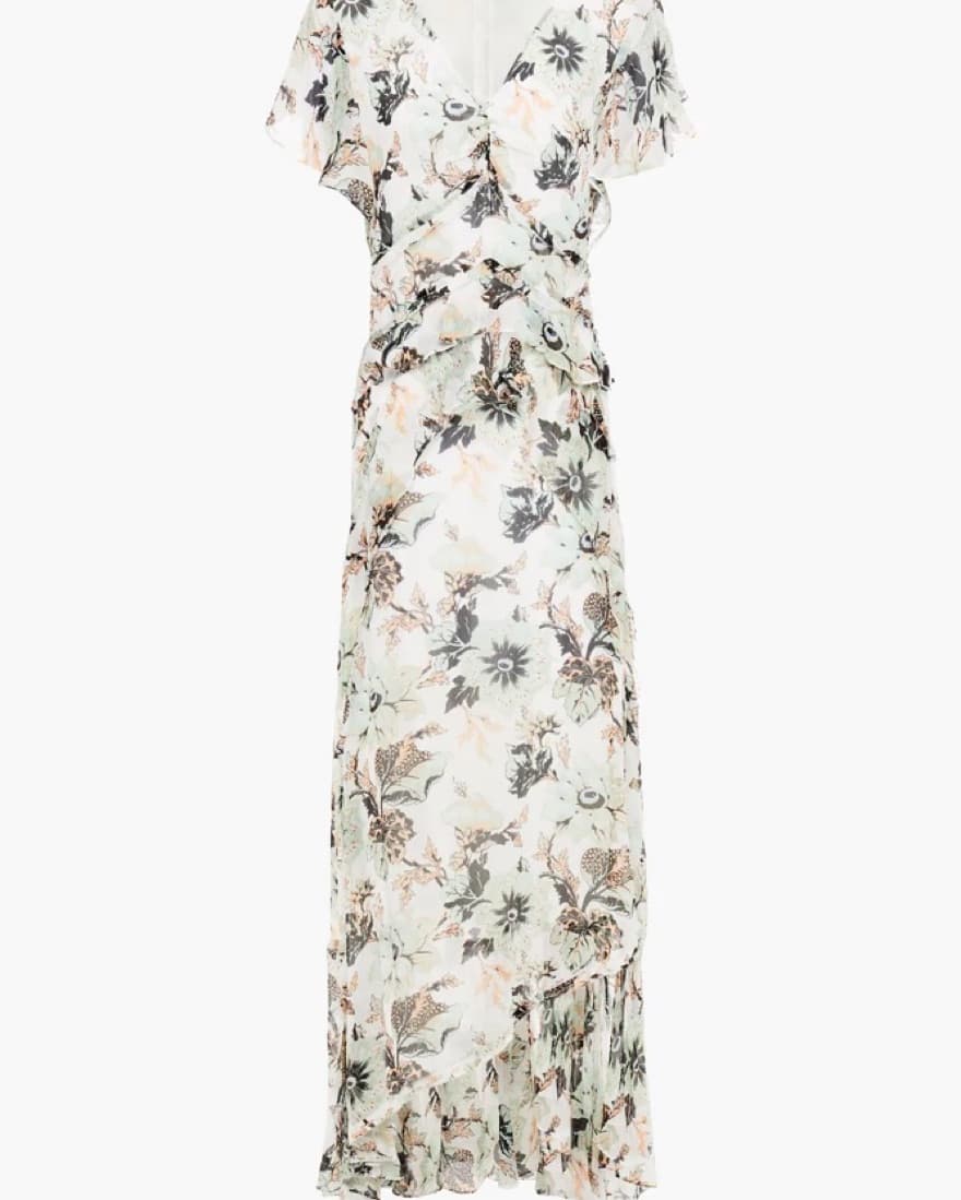 DVF Floral Maxi Dress - Image 4