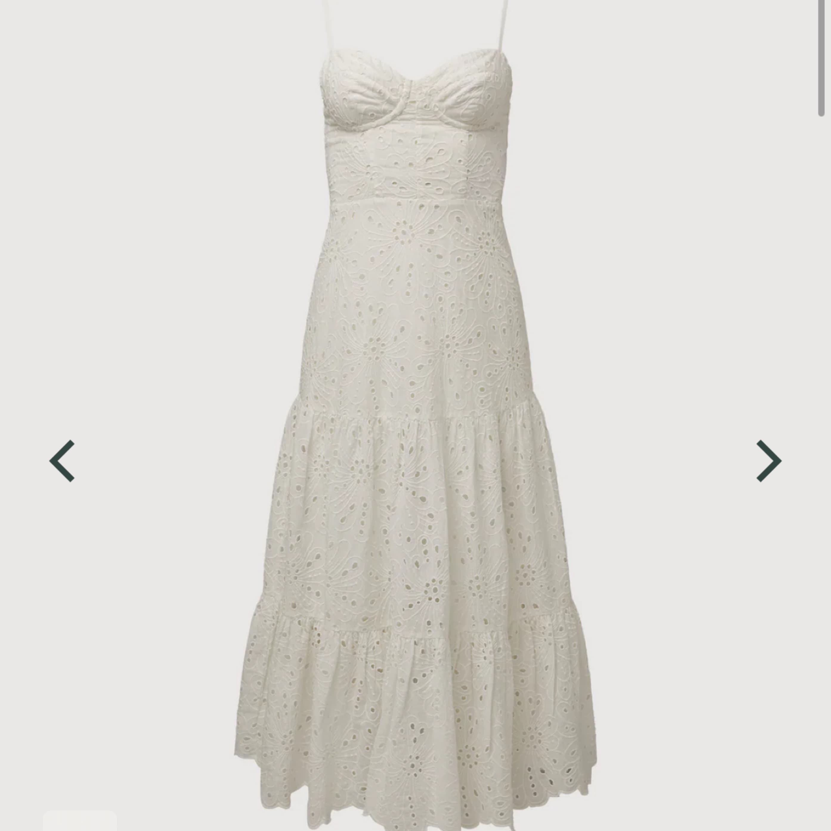 Rachel Parcel White Eyelet Midi  - Image 1