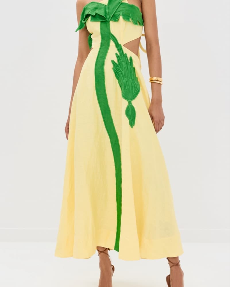 Farm Rio Cut Out Palm Tree  Dress XS - Image 2