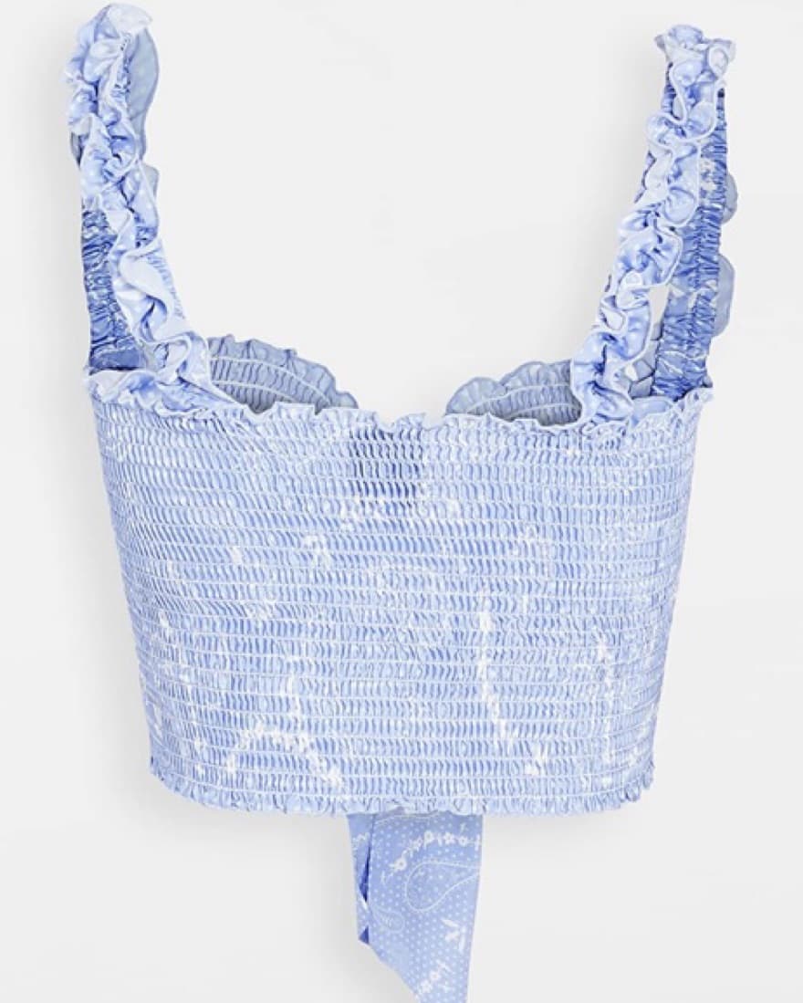 Plush Bandana Smocked Top - Image 2