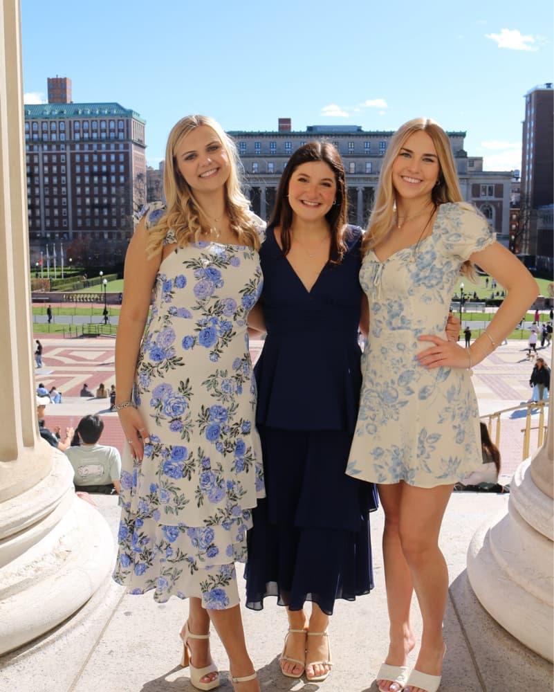 Navy Tiered Midi Dress - Image 2