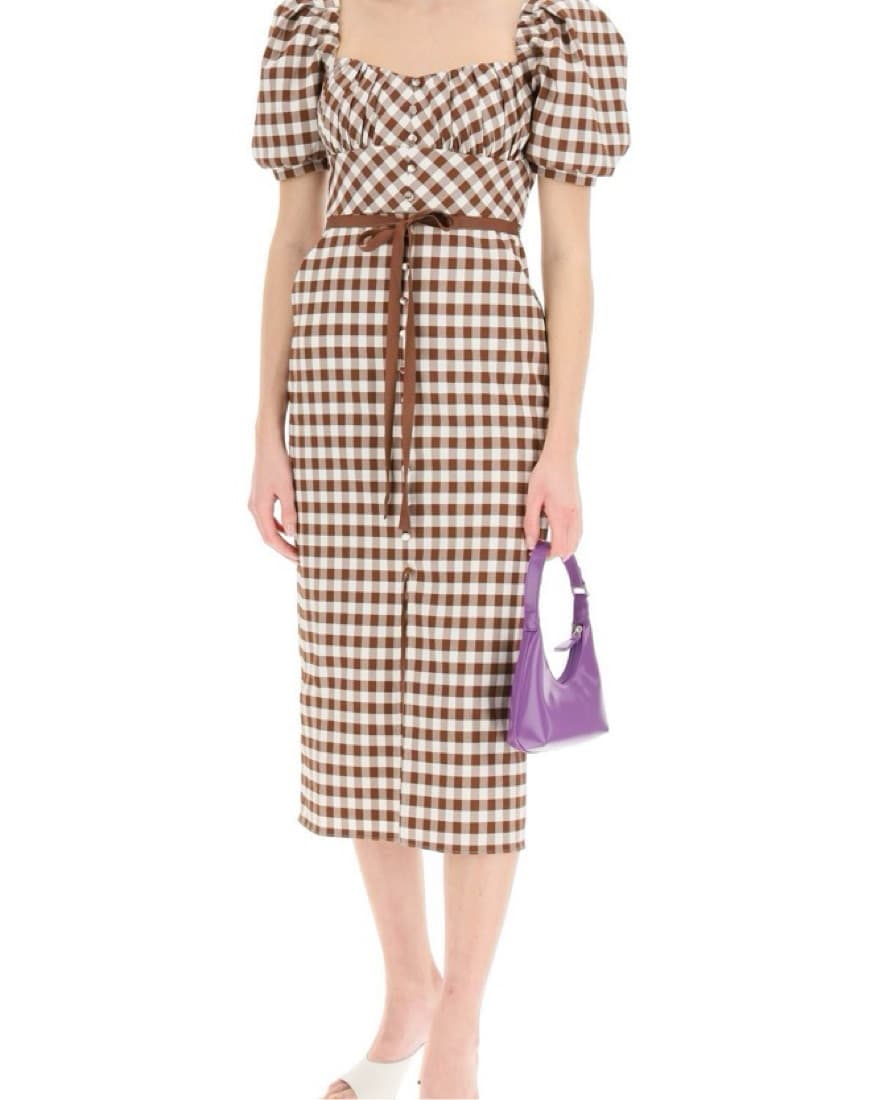 Gingham Self Portrait dress Size 0 - Image 1