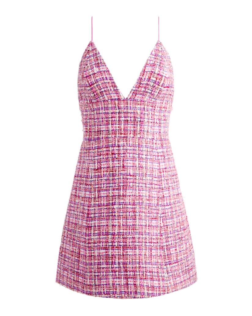 Alice + Olivia Tweed Carli Mini Dress - Image 2