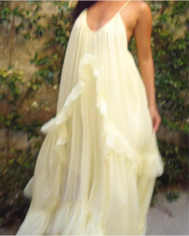 Yellow Flowy Dress  - Image 2