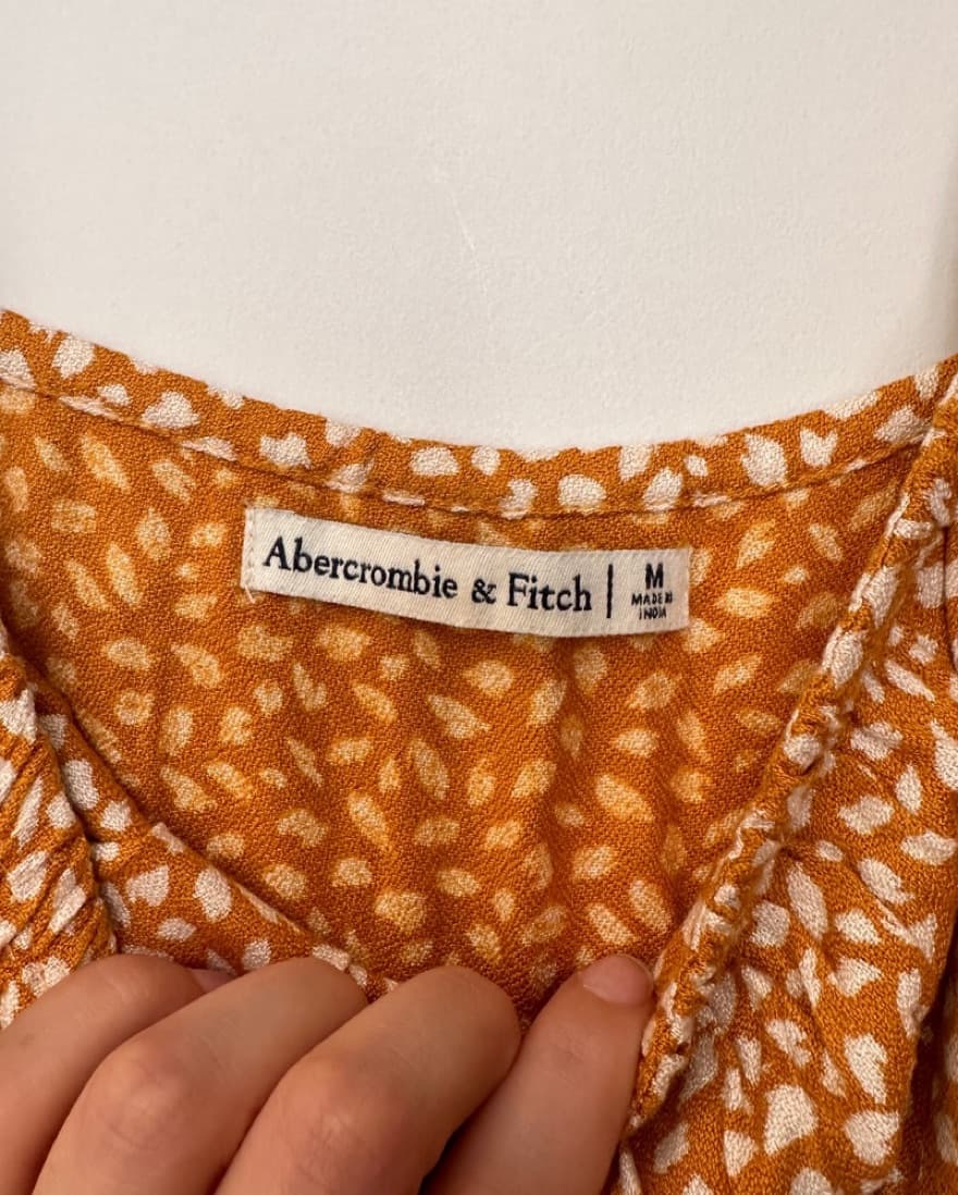 Abercrombie Yellow Midi Dress - Image 3