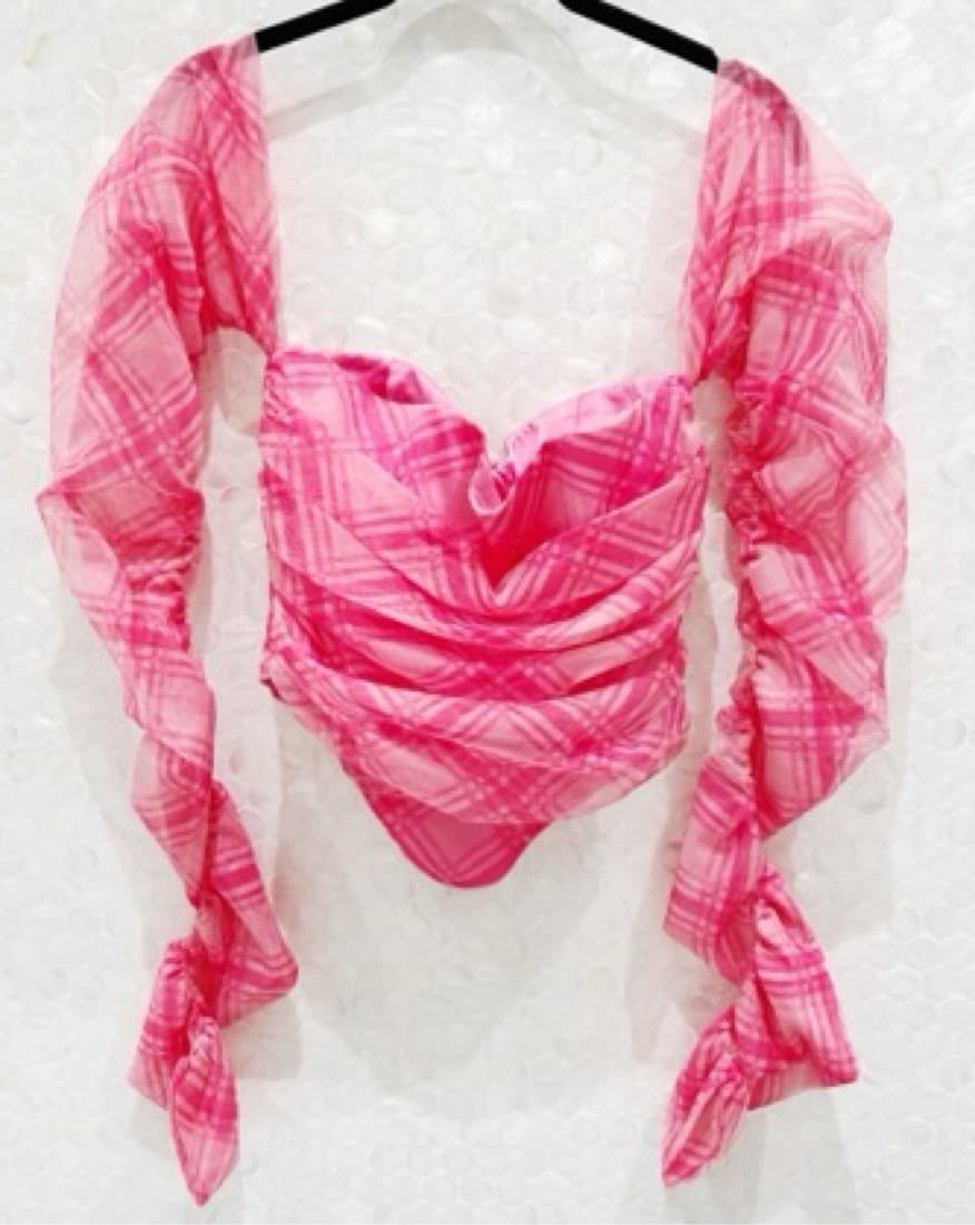 Nana Jacqueline Pink Corset Top - Image 1