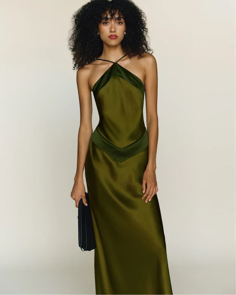 Reformation Jillian Silk Maxi Dress - Image 1